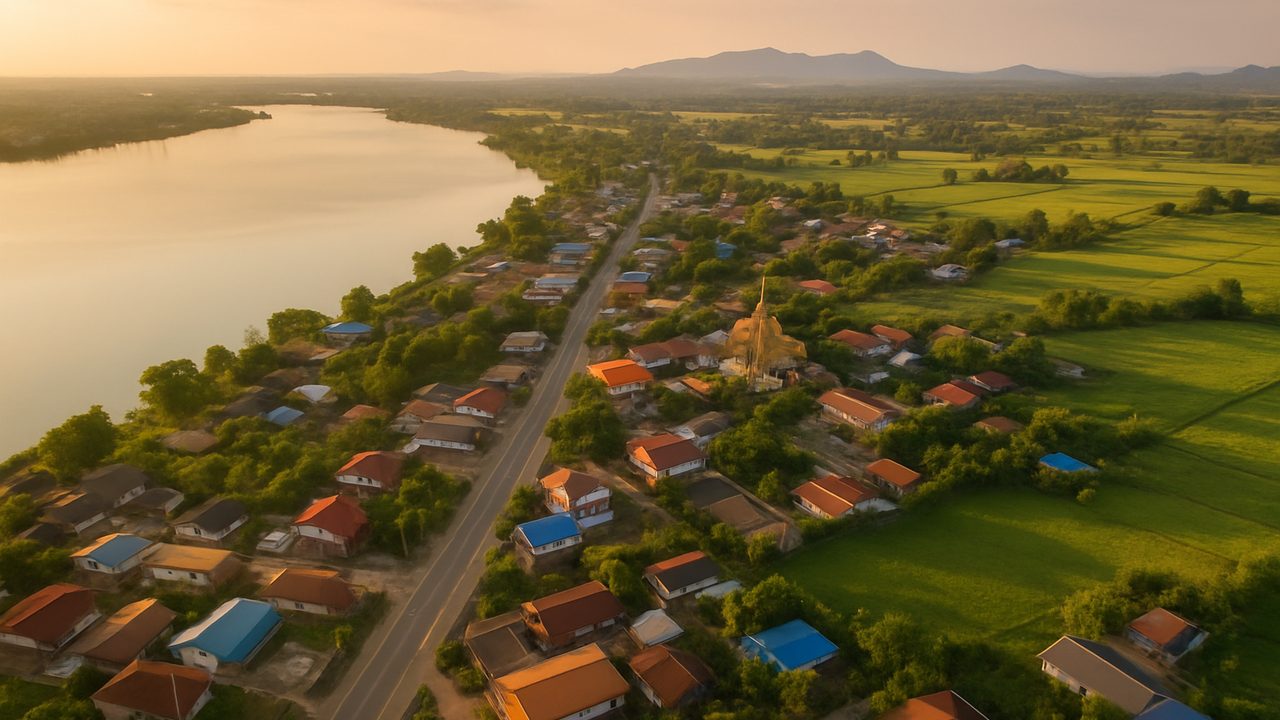 รีวิวทำเลน่าลงทุนในสกลนคร เมืองรอบหนองหาร ใกล้ ม. สว่างแดนดิน พังโคน